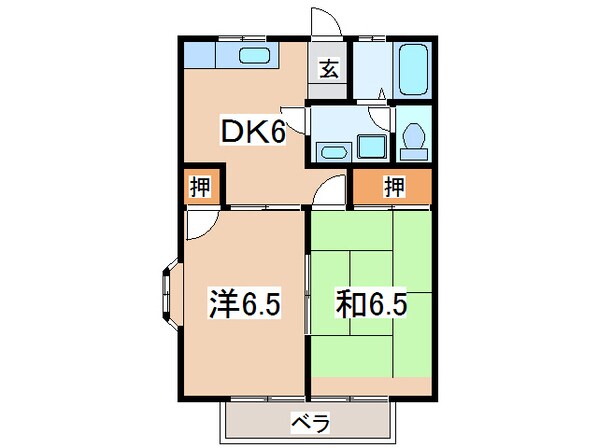 盛岡駅 バス15分  高松一丁目下車：停歩6分 2階の物件間取画像